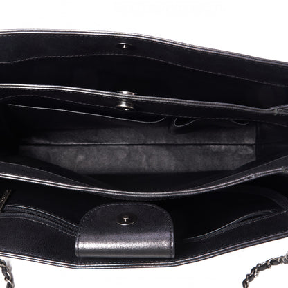Chanel Iridescent Calfskin CC East West Shopping Tote Grey 6 of 9