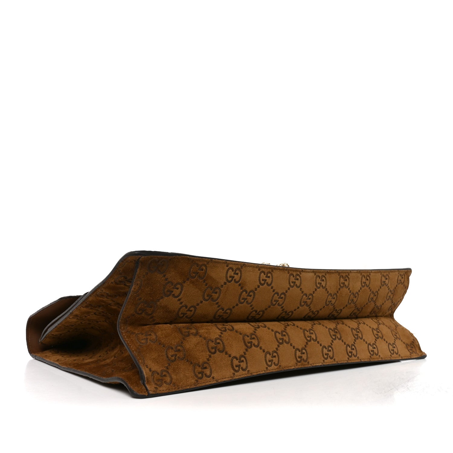 Gucci Suede GG Debossed Large Dionysus Shoulder Bag Brown 4 of 10