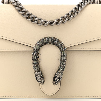 Gucci Textured Calfskin Crystal Mini Dionysus Shoulder Bag Mystic White 8 of 11