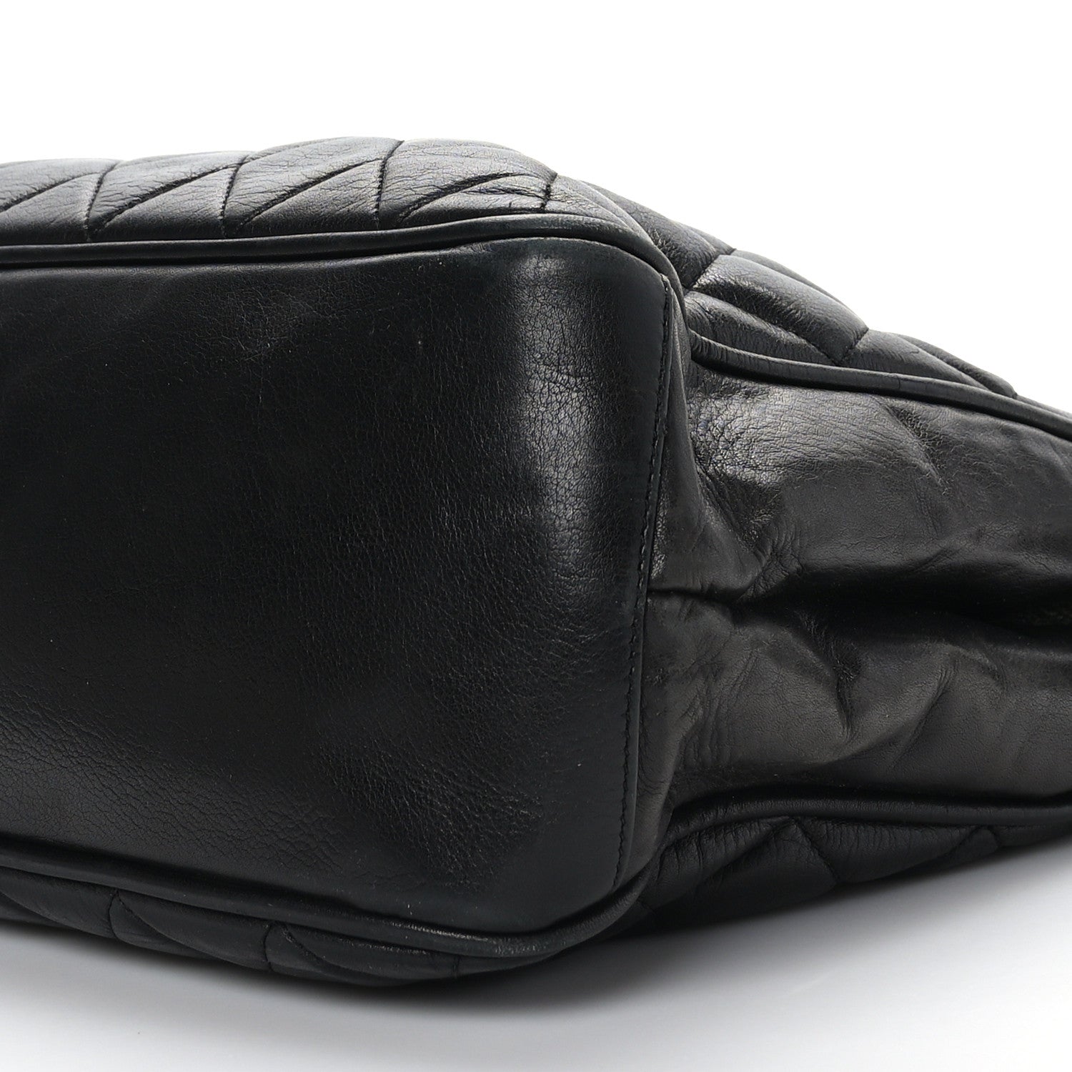 Chanel Lambskin Quilted Shoulder Bag Black 9 of 11