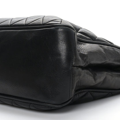 Chanel Lambskin Quilted Shoulder Bag Black 9 of 11
