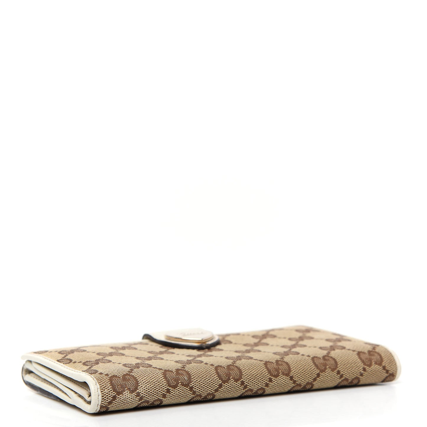 Monogram Heart Continental Wallet Off White