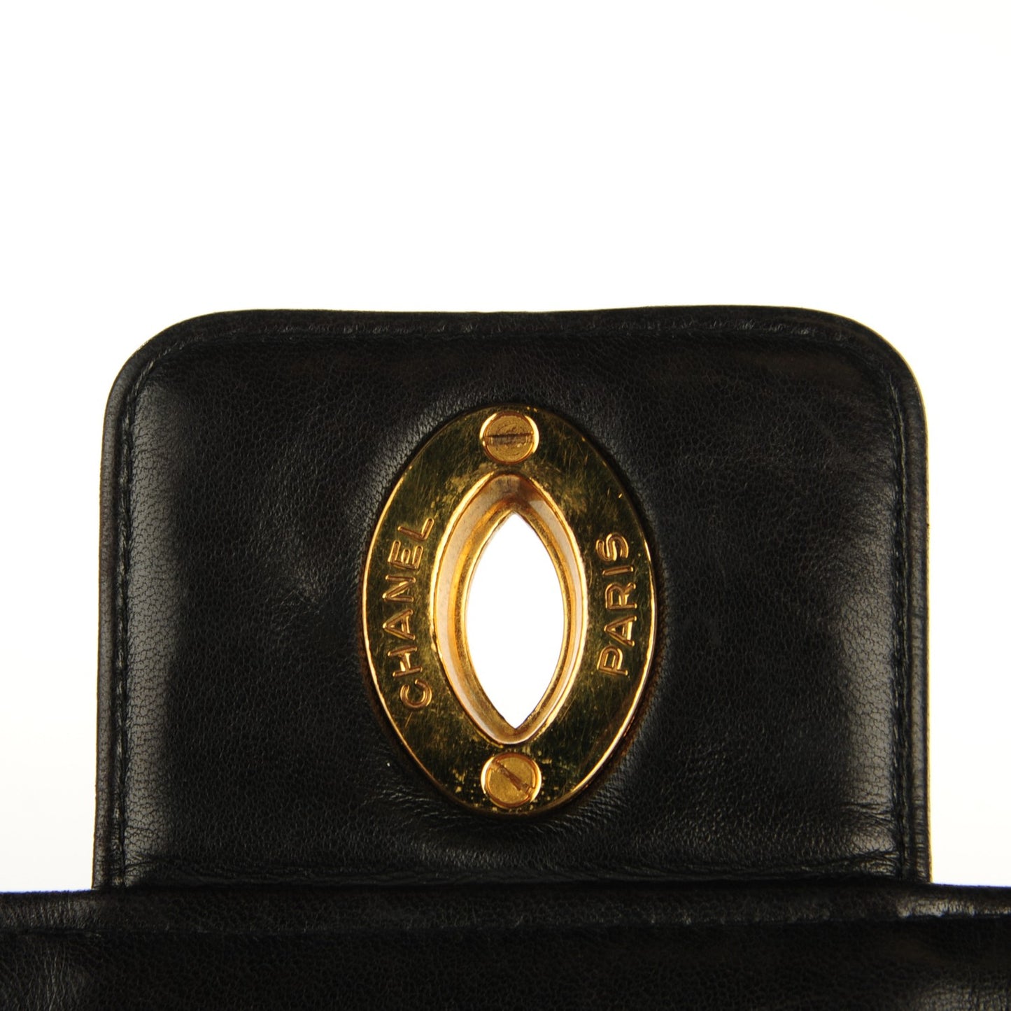 Lambskin Quilted Briefcase Laptop Bag Black