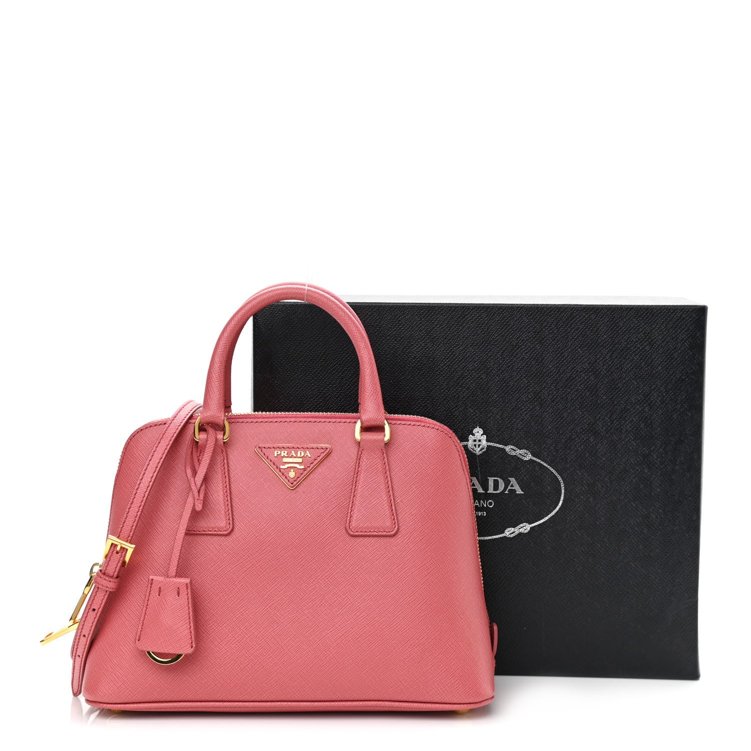 Prada Saffiano Lux Small Promenade Tote Tamaris 13 of 13
