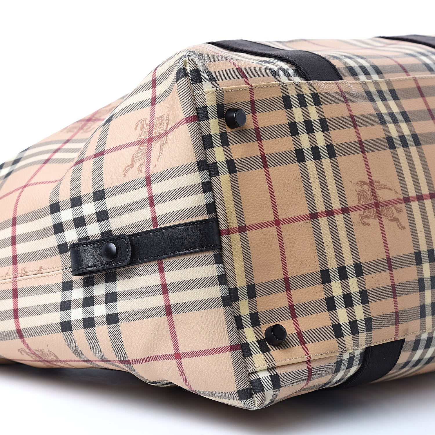 Burberry Haymarket Check Duffle Bag Black 8 of 12