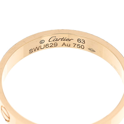 Cartier 18K Yellow Gold 3.5mm LOVE Wedding Band Ring 63 10.25 4 of 7