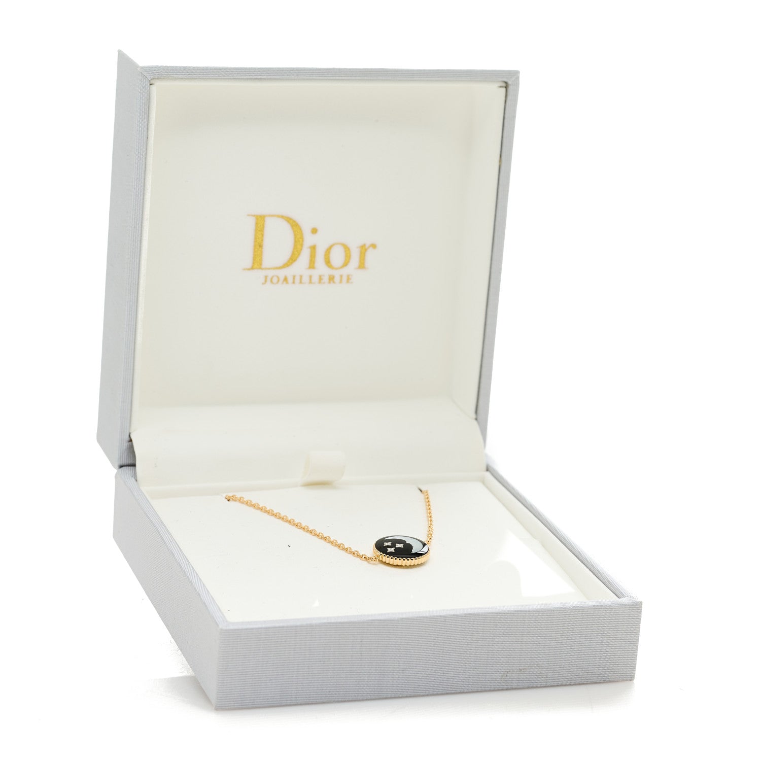 Christian Dior 18K Yellow Gold Diamond Black Onyx Mother of Pearl Rose Celeste Bracelet 4 of 4