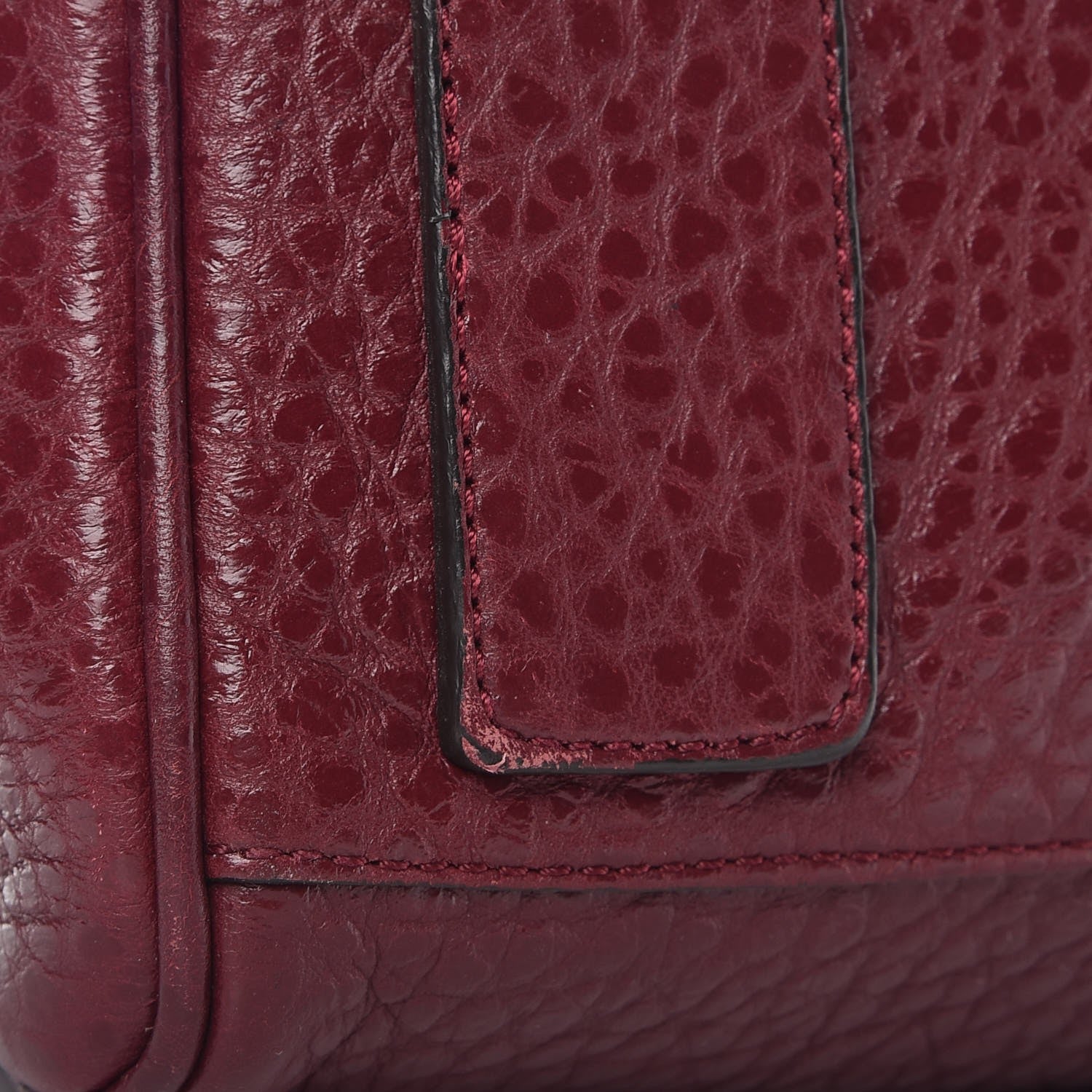 Mulberry Shiny Grain Polly Push Lock Satchel Conker 8 of 9