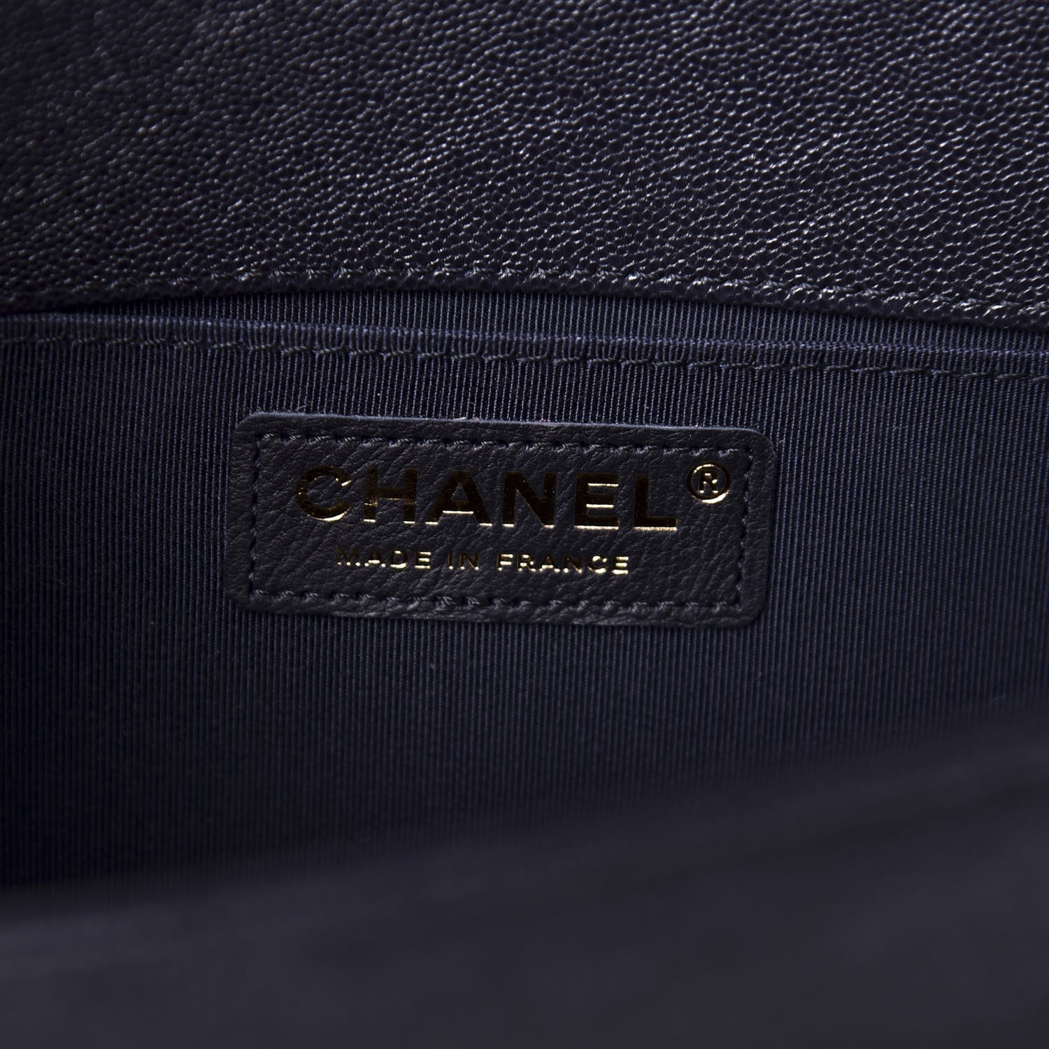 Chanel Caviar Quilted Medium Boy Flap Dark Blue 7 of 10