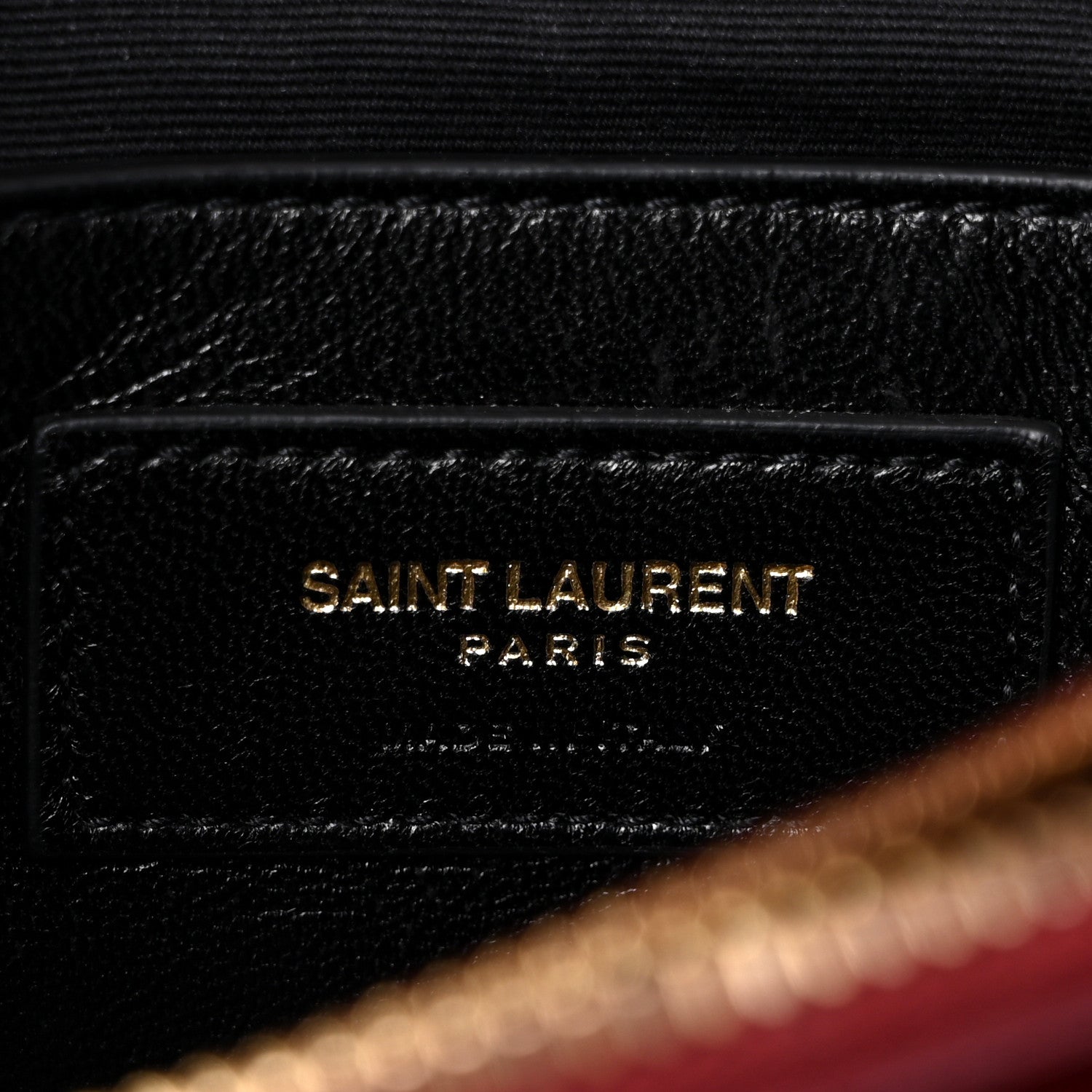Saint Laurent Calfskin Suede Matelasse Chevron Medium Monogram College Bag Burgundy 6 of 8