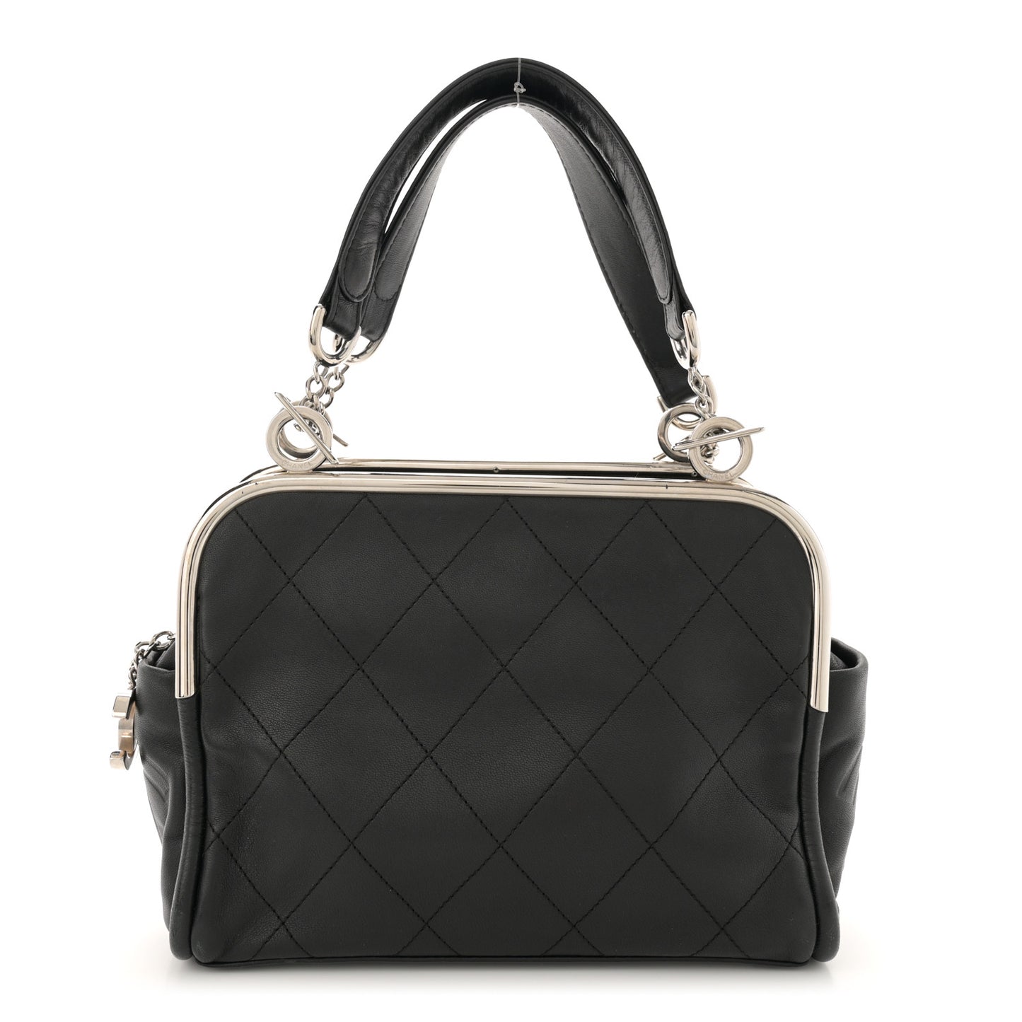 Lambskin Ultimate Soft Frame Bag Black