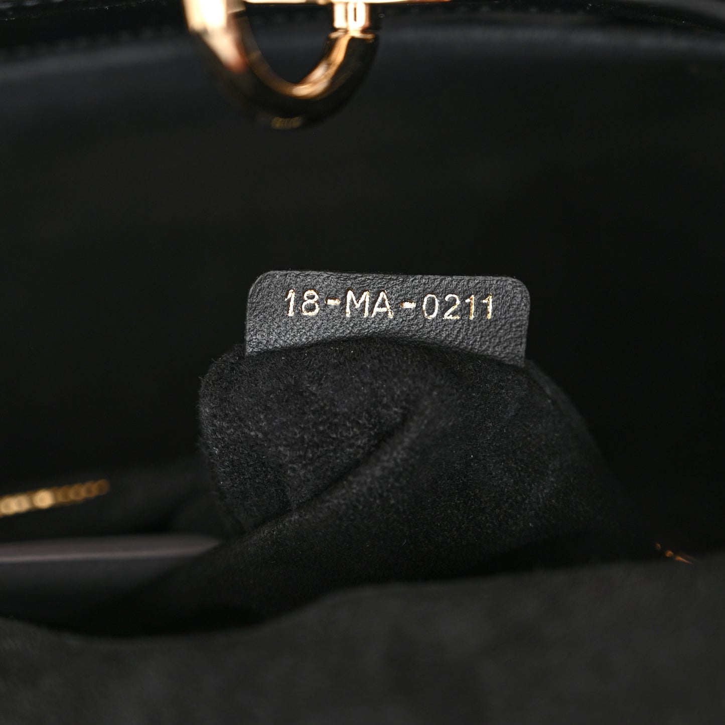 Lambskin Cannage Medium Lady Dior Black