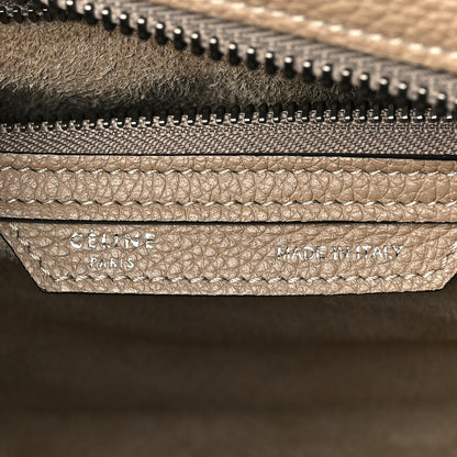 Celine Drummed Calfskin Micro Luggage Dune 6 of 8