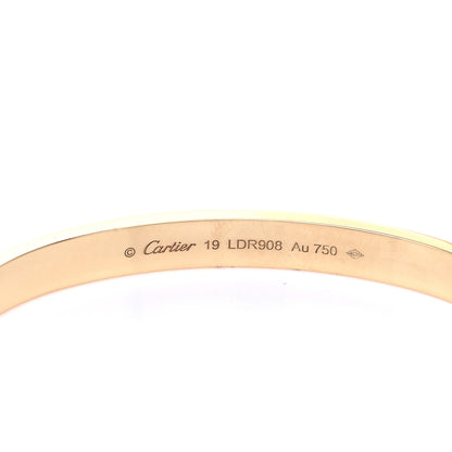 Cartier 18K Yellow Gold LOVE Bracelet 19 5 of 8