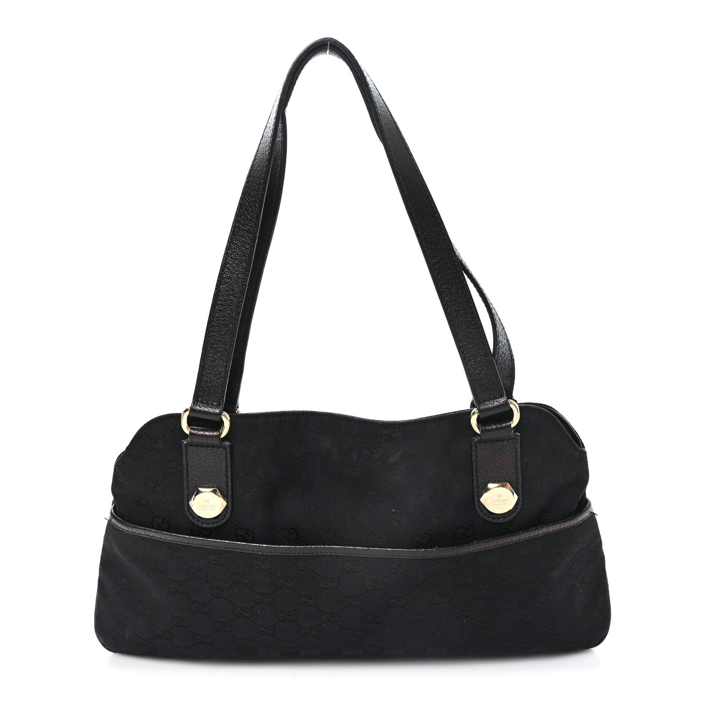 Monogram Medium Charmy Shoulder Bag Black