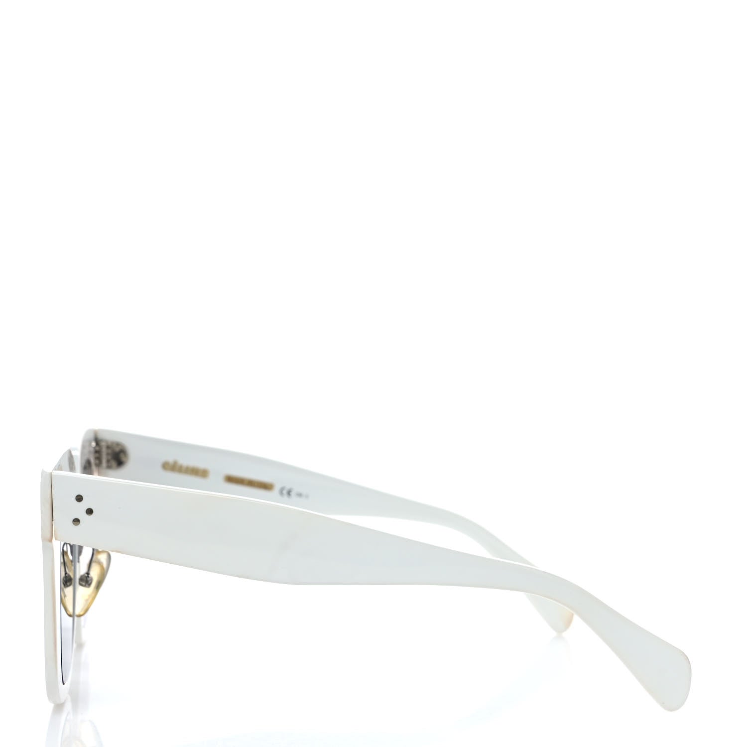 Celine Acetate Kim Sunglasses CL 41444/S White 3 of 7