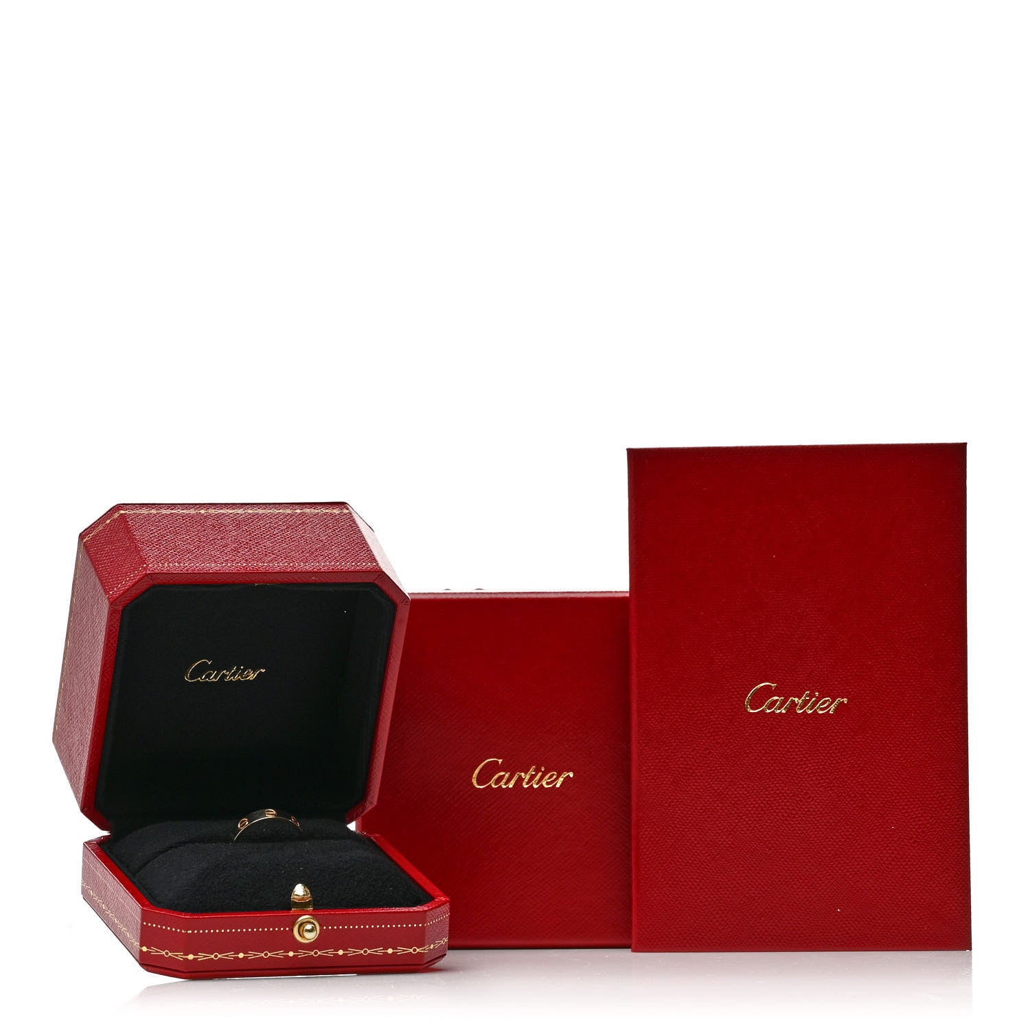 Cartier 18K Pink Gold Diamond 4mm LOVE Wedding Band Ring 55 7.25 5 of 5