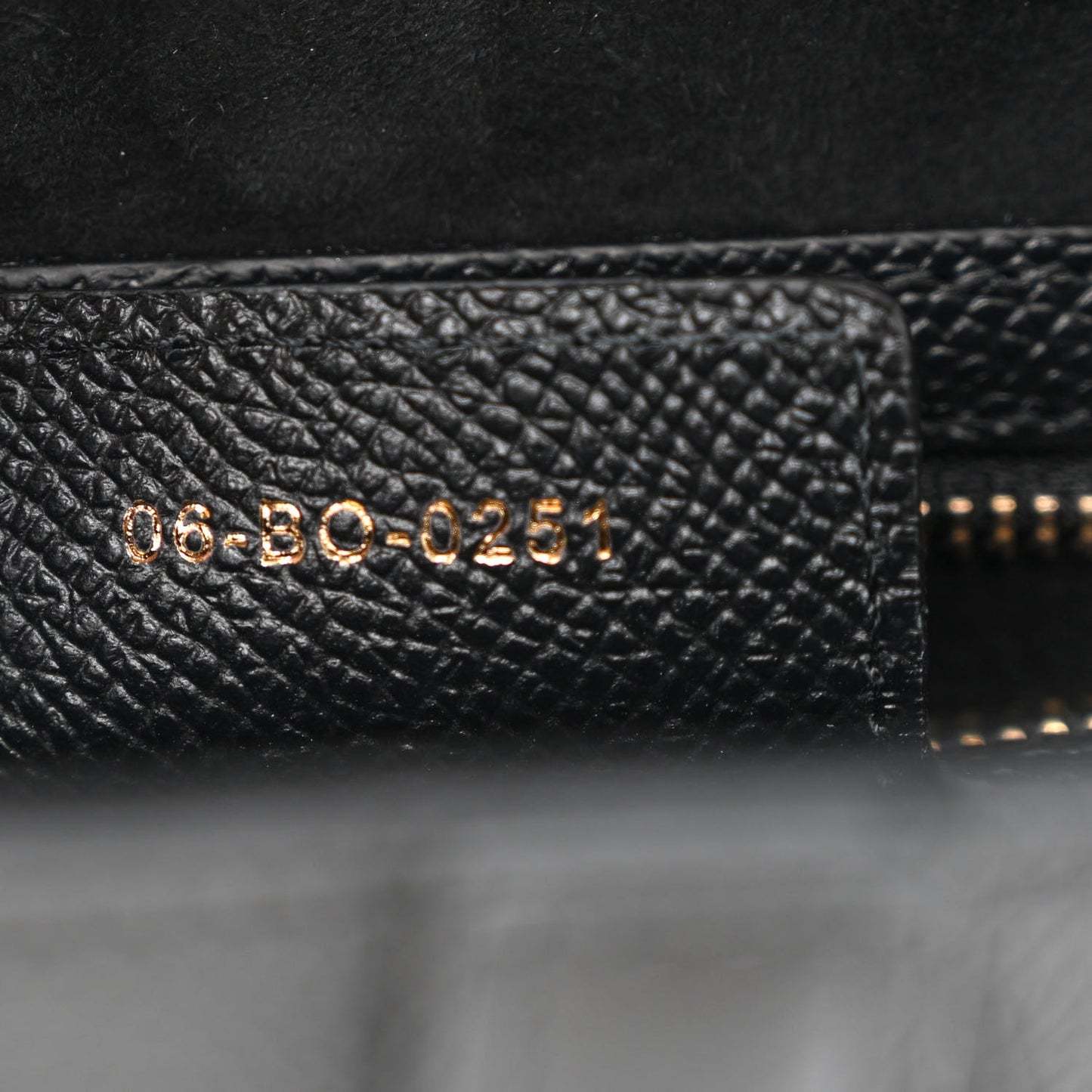 Grained Calfskin Saddle Bag Black