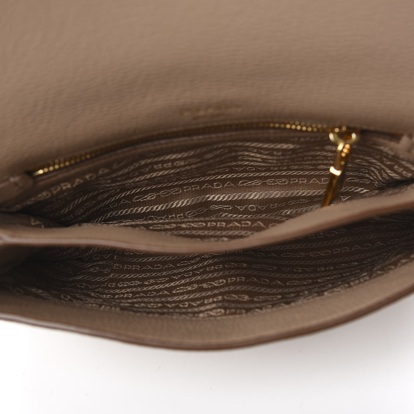 Vitello Daino Crossbody Flap Argilla