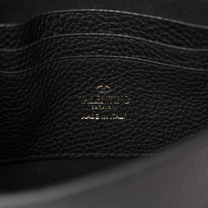 Valentino Garavani Grained Calfskin Rockstud Crossbody Bag Black 6 of 10