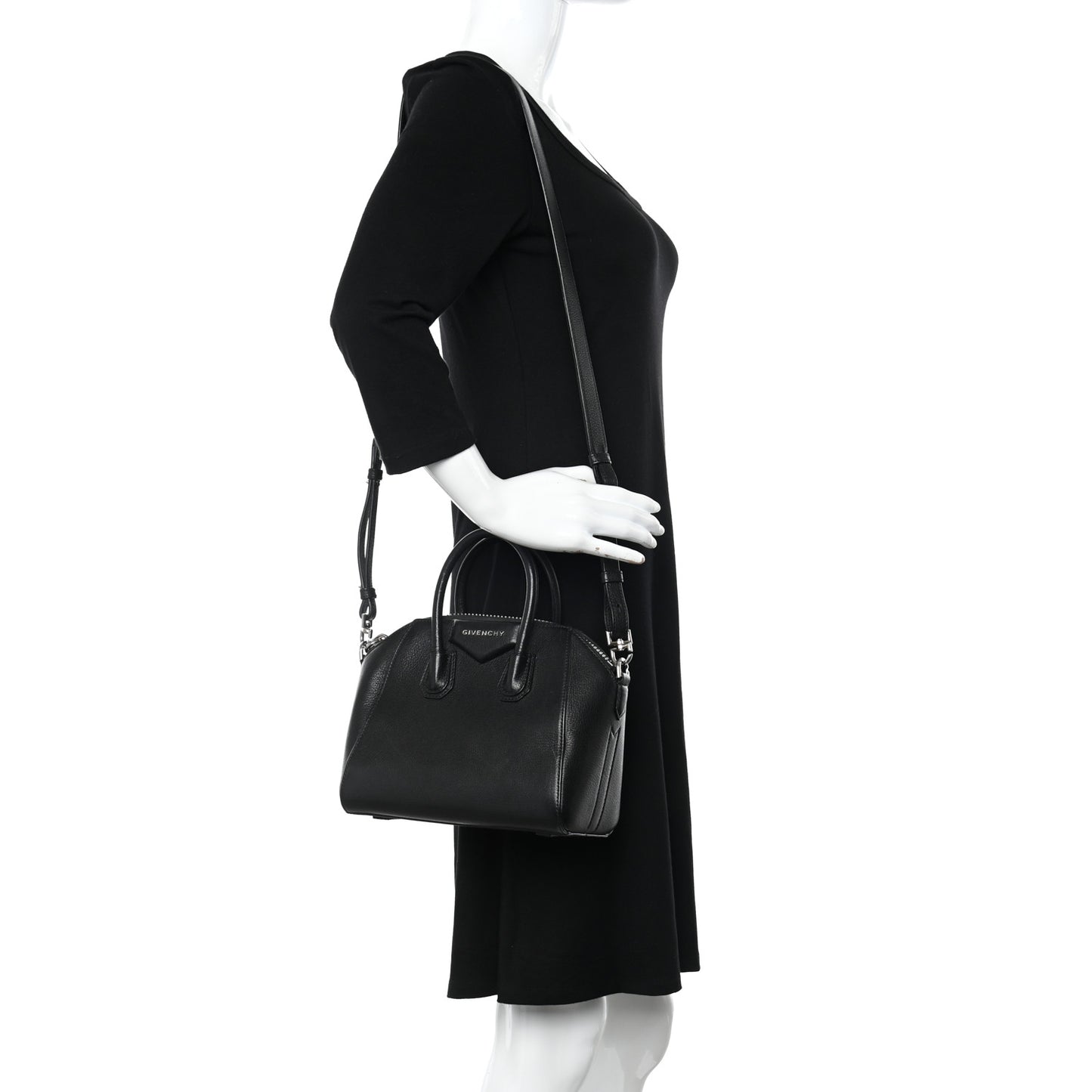 Sugar Goatskin Mini Antigona Black