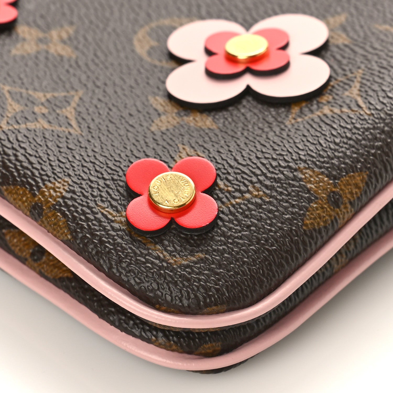 Louis Vuitton Monogram Blooming Flowers Double Zip Pochette 9 of 9