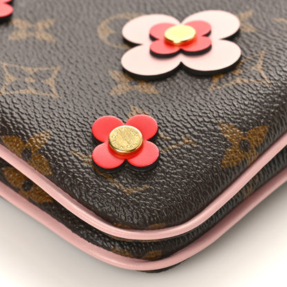 Louis Vuitton Monogram Blooming Flowers Double Zip Pochette 9 of 9