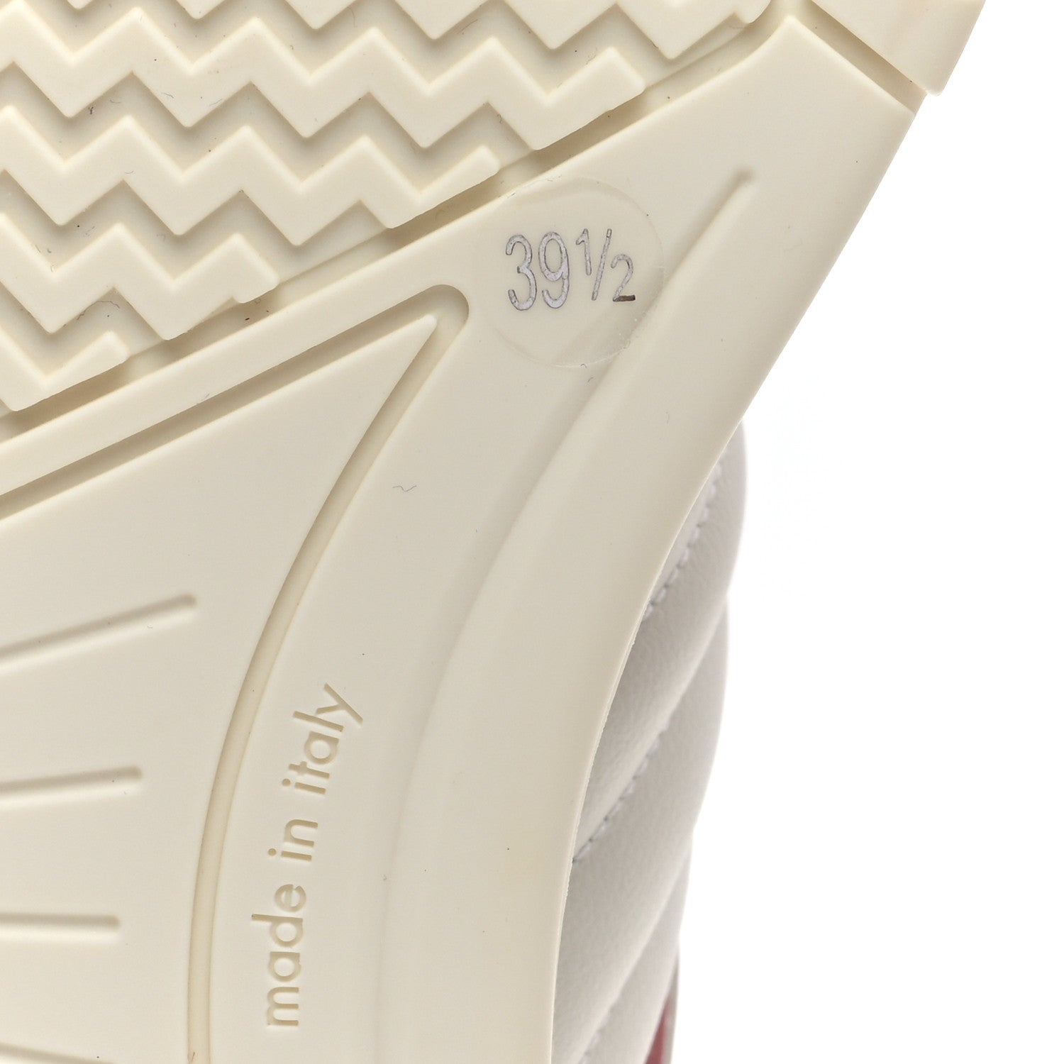 Gucci Calfskin Womens Re-Web Sneakers 39.5 White Pink 7 of 8