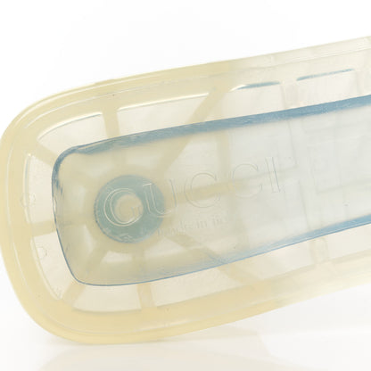 Gucci Rubber Gucci Logo Womens Platform 20/60mm Slide Sandals 39 Transparent 7 of 8