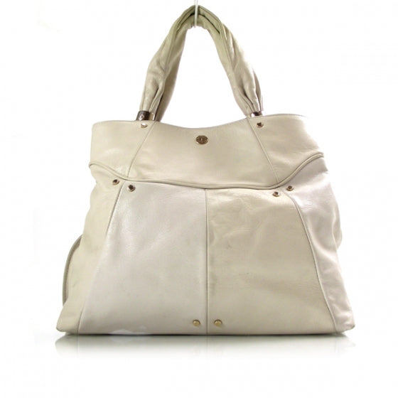 Saint Laurent Chevre Ritz Tote Ivory 1 of 12