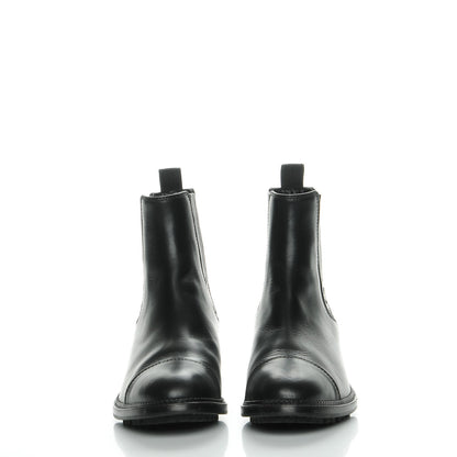 Chanel Calfskin Elastic Ankle Boots 37 Black 2 of 8