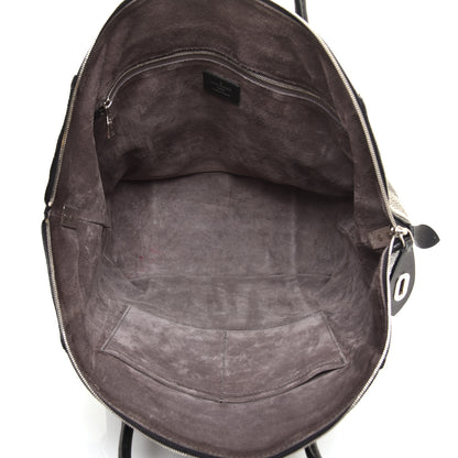 Louis Vuitton Veau Cachemire Soft Lockit MM Black 5 of 8