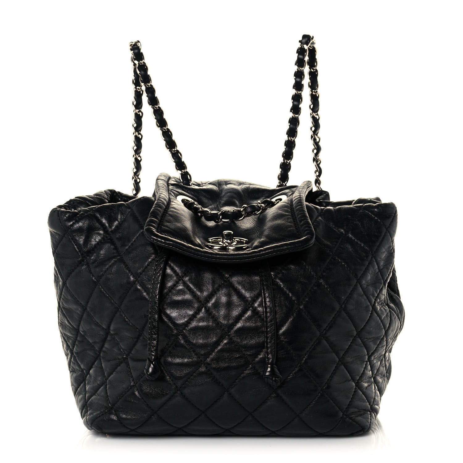 Chanel Lambskin Quilted Beijing Backpack Black 1 of 16