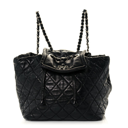 Chanel Lambskin Quilted Beijing Backpack Black 1 of 16