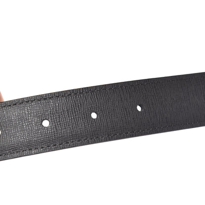 Fendi Vitello Liberty No Words Faces Reversible Belt 105 42 Black Asfalto 5 of 6