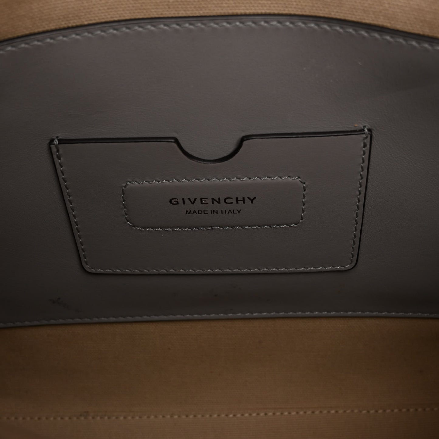 Calfskin Small Soft Antigona Pearl Grey