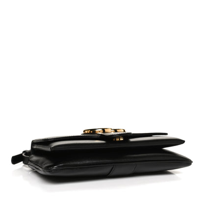 Gucci Vitello Palmellato Lux Small Arli Flap Shoulder Bag Black 4 of 13