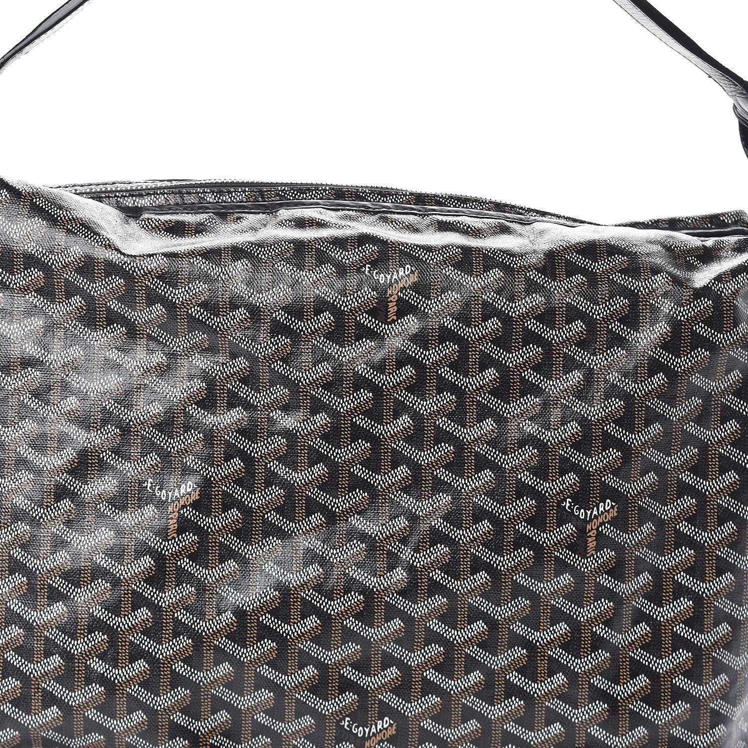 Goyard Goyardine Fidji Zip Hobo Black 7 of 9