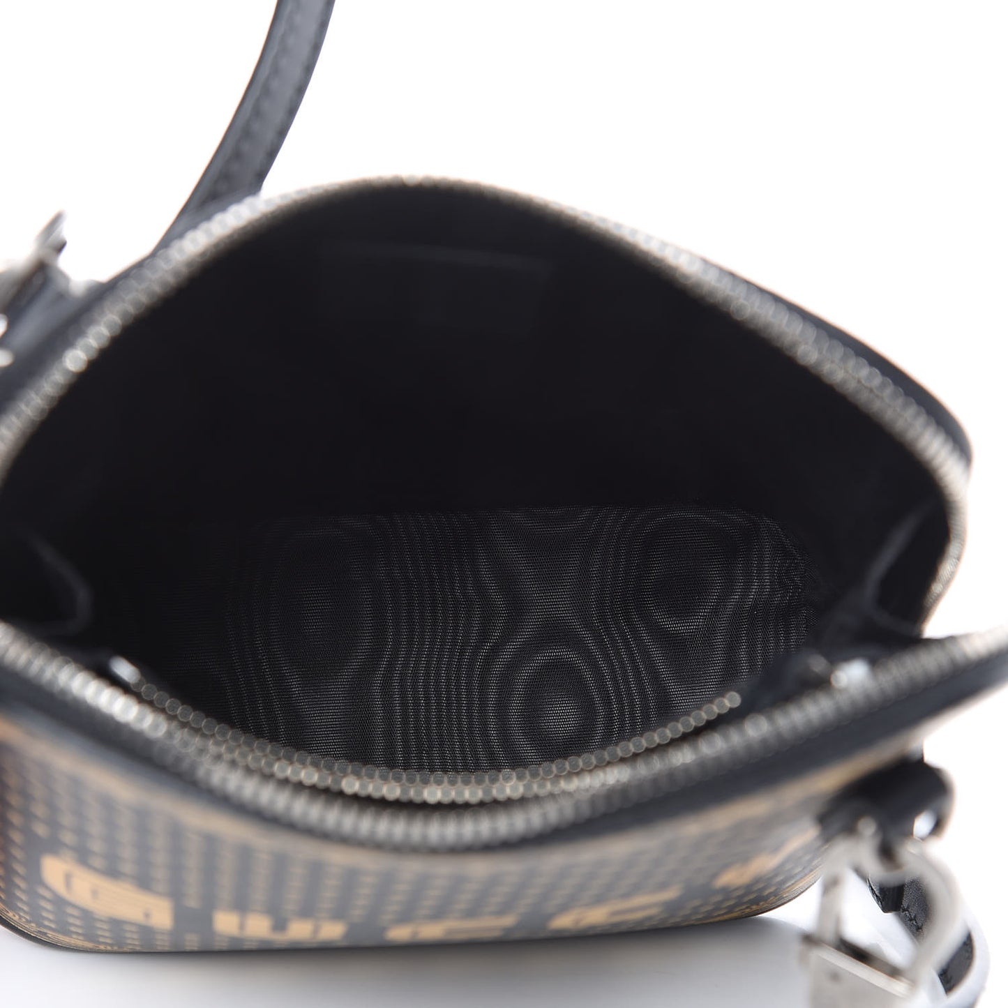 X SEGA Calfskin GUCCY Stars Mini Dome Shoulder Bag Black Gold