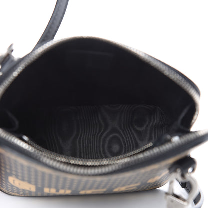 Gucci X SEGA Calfskin GUCCY Stars Mini Dome Shoulder Bag Black Gold 5 of 10