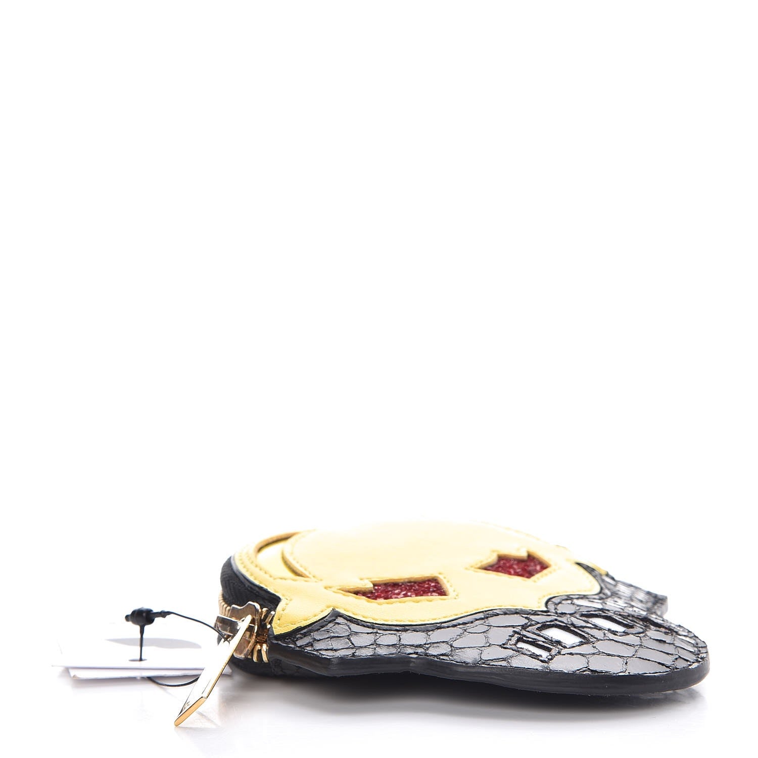 Stella McCartney Faux Leather Superstellaheroes Coin Purse Canary Black 4 of 8