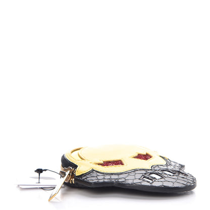 Stella McCartney Faux Leather Superstellaheroes Coin Purse Canary Black 4 of 8