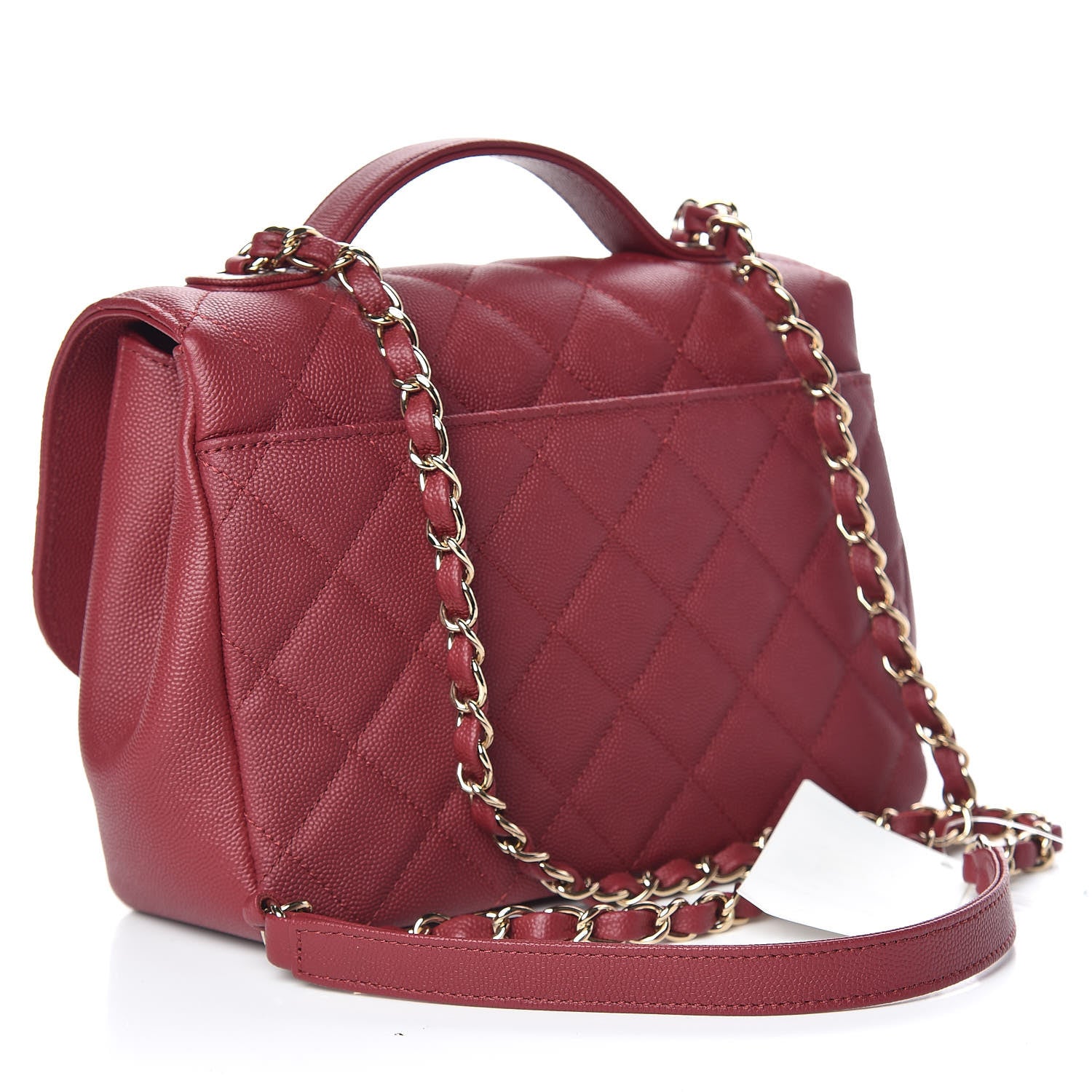Chanel Caviar Quilted Medium Business Affinity Flap Burgundy 3 of 10