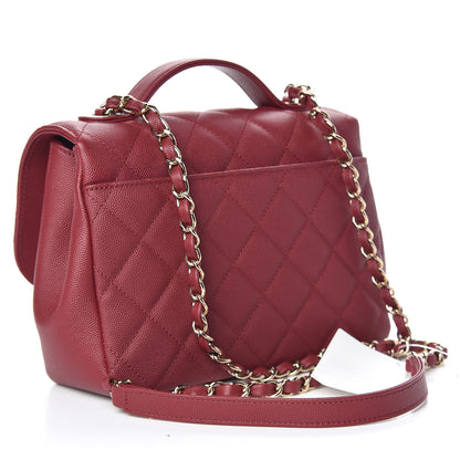 Chanel Caviar Quilted Medium Business Affinity Flap Burgundy 3 of 10