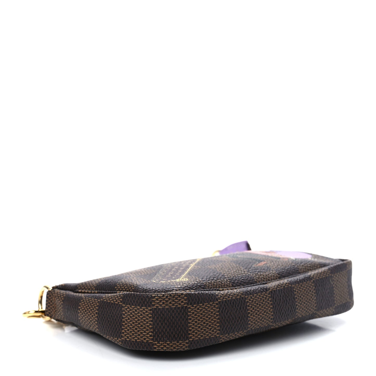 Damier Ebene Illustre Mini Pochette Accessories Violet