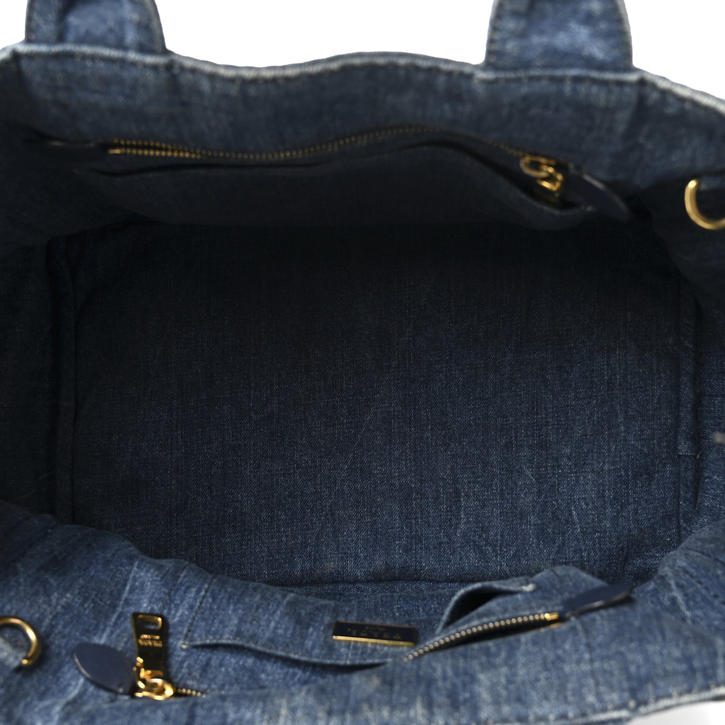 Denim Logo Tote Avio