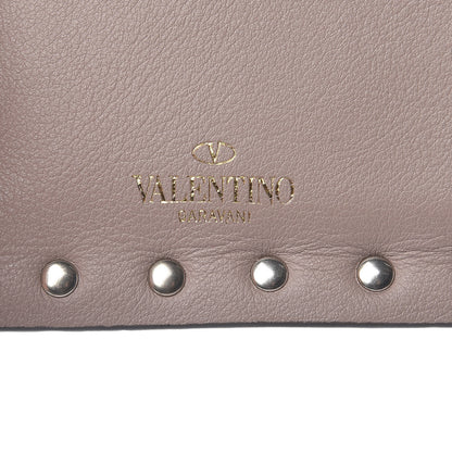 Valentino Garavani Vitello Rockstud Coin Case Card Holder Poudre 8 of 9