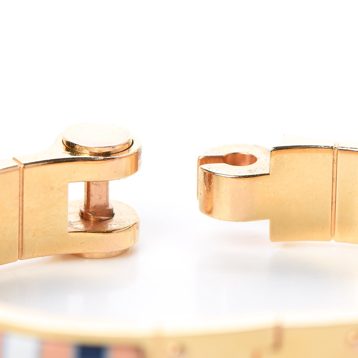 Enamel Printed Narrow Charniere Couvertures Nouvelles Hinged Bracelet S