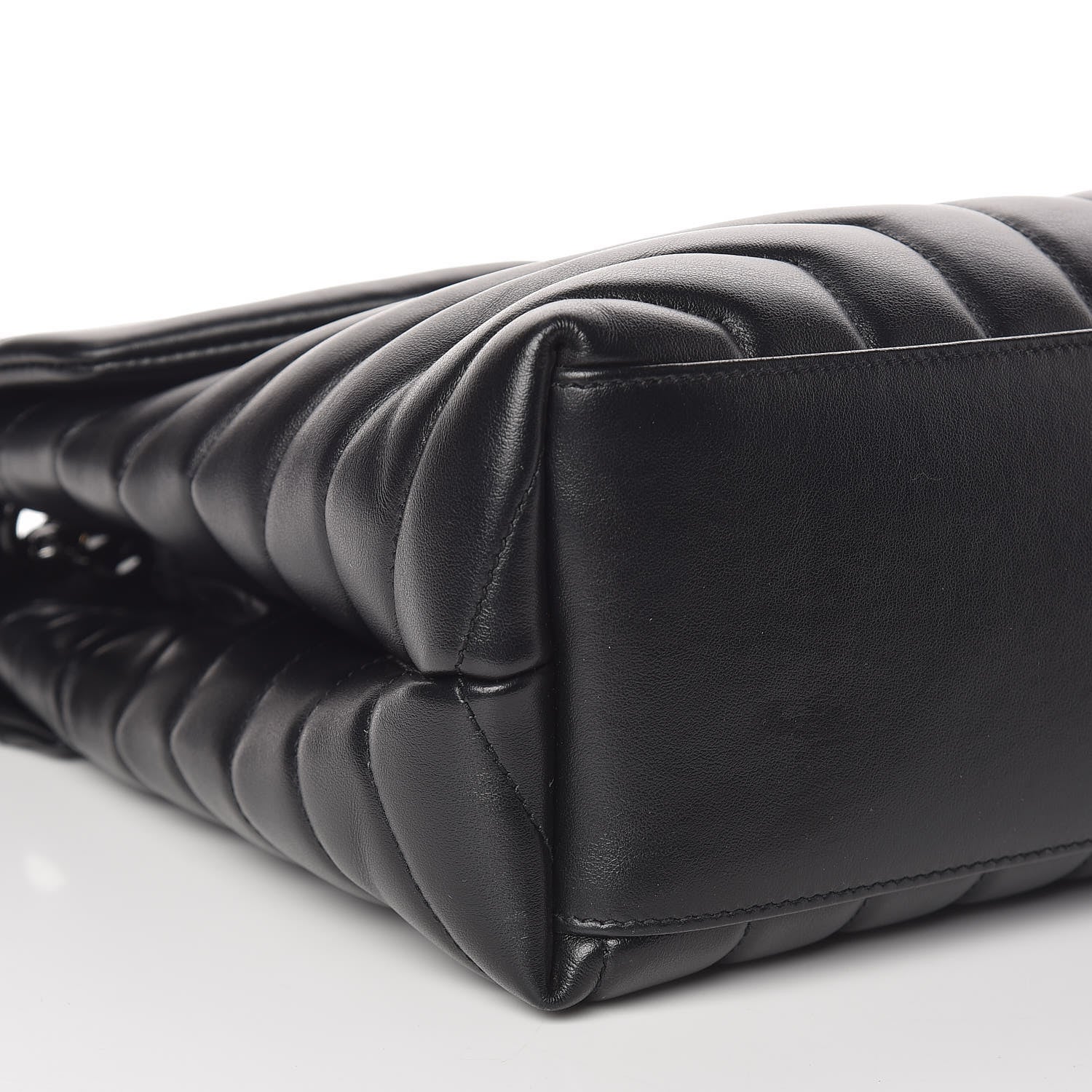 Saint Laurent Calfskin Y Quilted Monogram Medium Loulou Chain Satchel Black 11 of 15