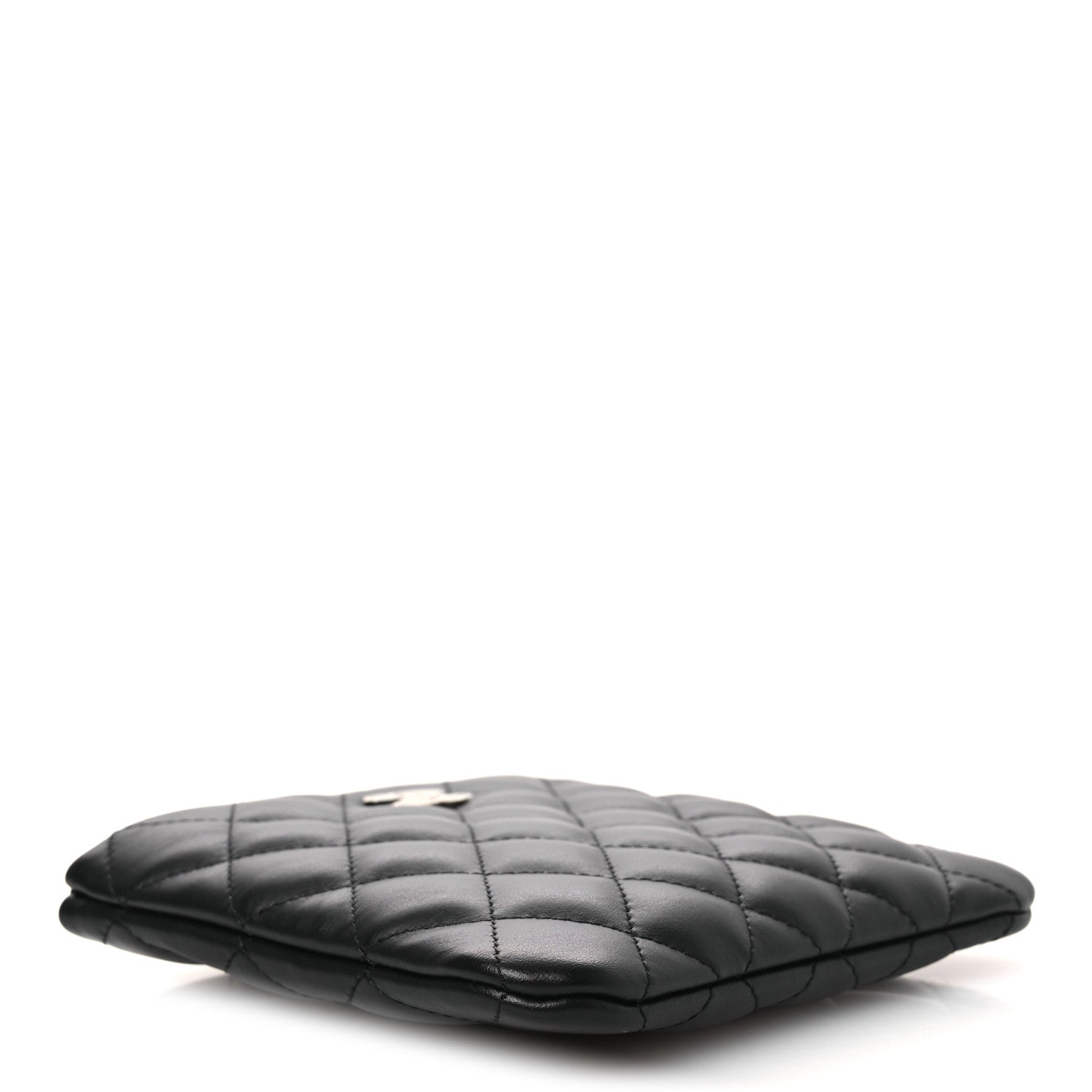 Chanel Lambskin Quilted Uniform Crossbody Bag Black 4 of 13